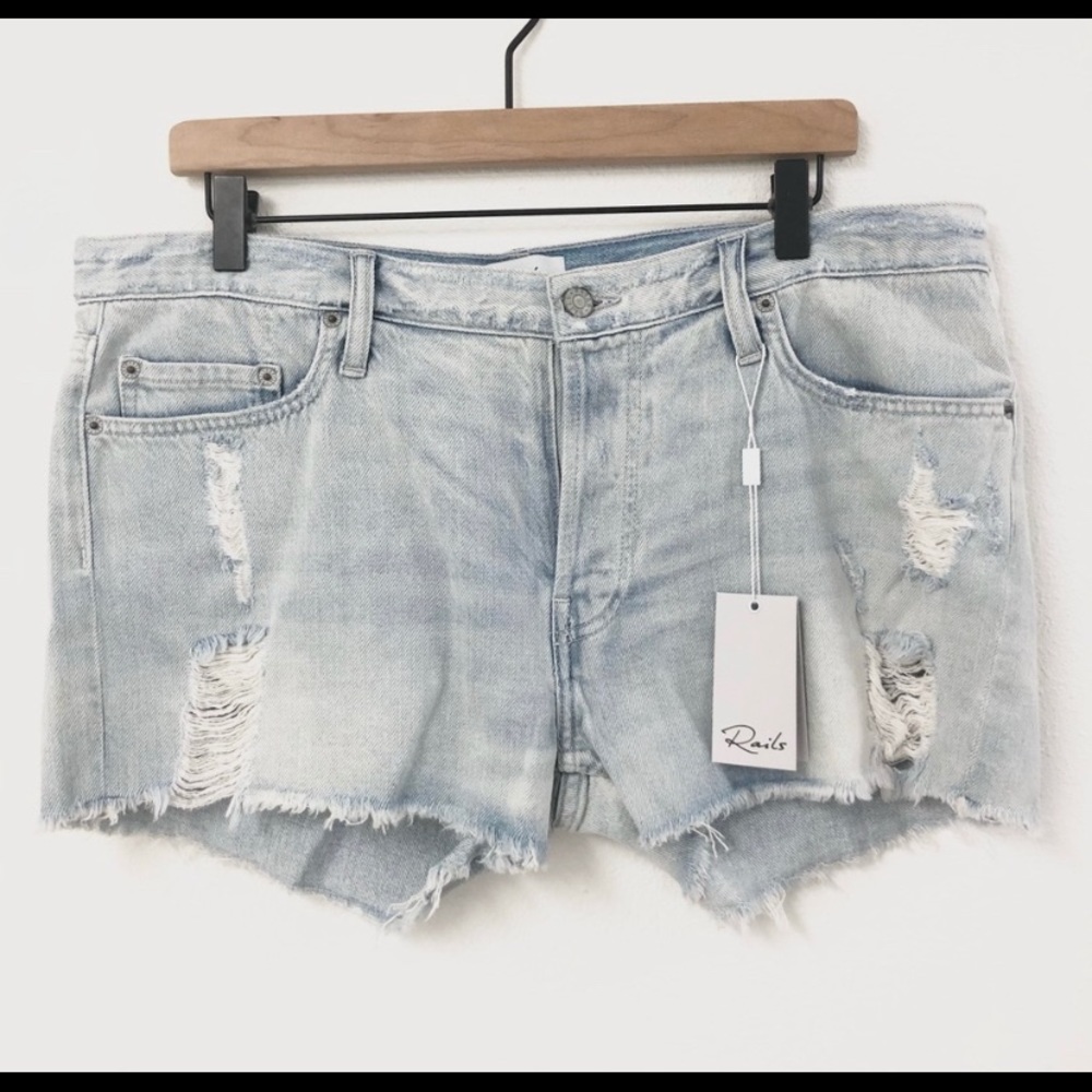 RAILS Austin Denim Shorts Light Vintage Wash